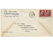Stan Laurel Letter Signed With His Full Signature ''Stan Laurel'' -- Laurel Describes a Scene Cut From ''Swiss Miss'': ''...Re the bomb in the piano in 'Swiss Miss'...''